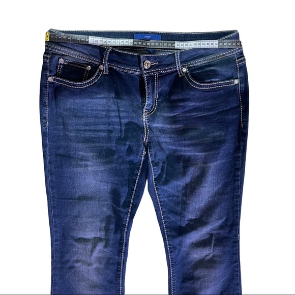 Apt 9 Jeans size 12 with rhinestones - Picture 3 of 7